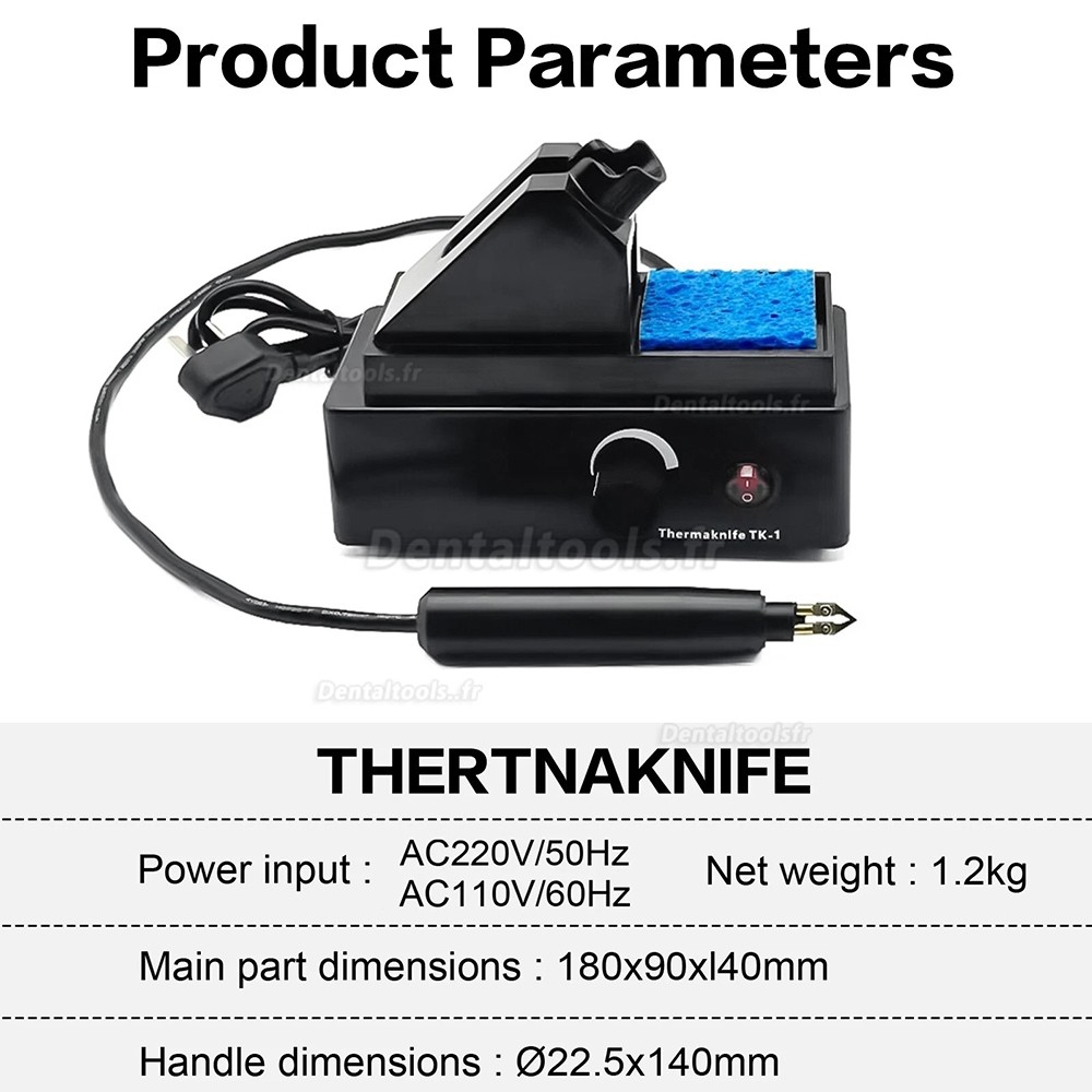 TK-1 couteau thermique dentaire &eacute;lectrique pour d&eacute;coupe thermoplastique orthodontique